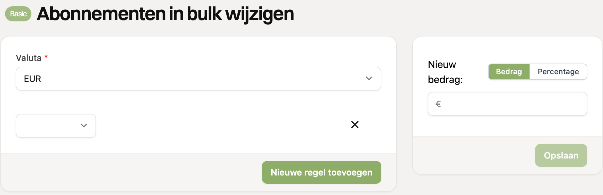 Een nieuwe filterregel in de bulk-bewerker
