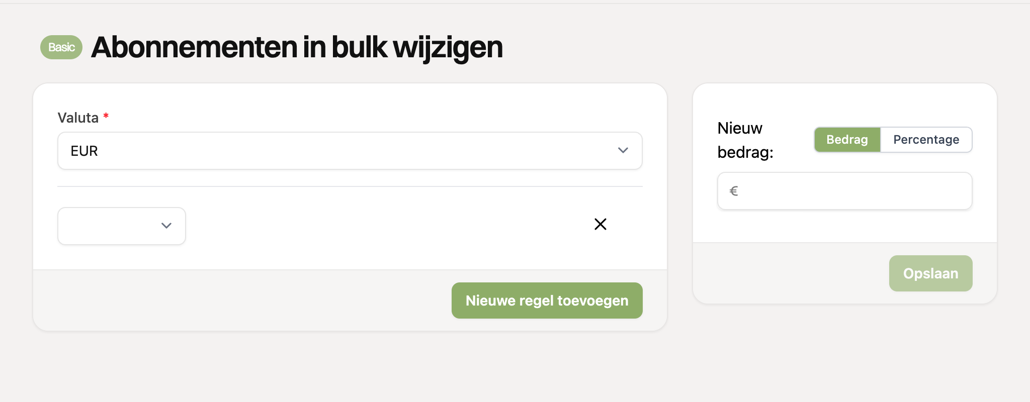 Een nieuwe filterregel in de bulk-bewerker